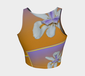 ORCHIDEA ON ATHLETIC CROP TOP