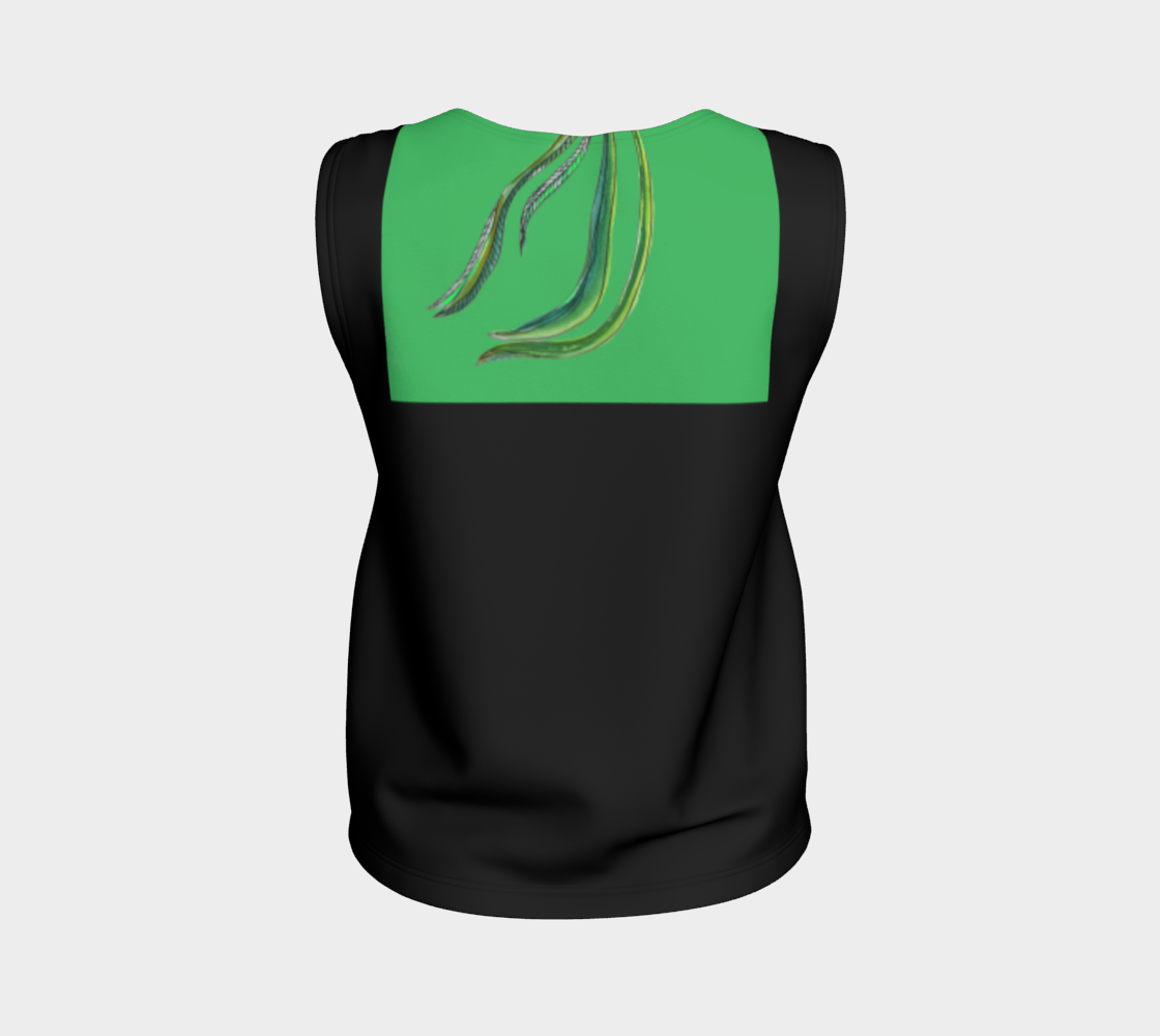 chapina verde loose tank top