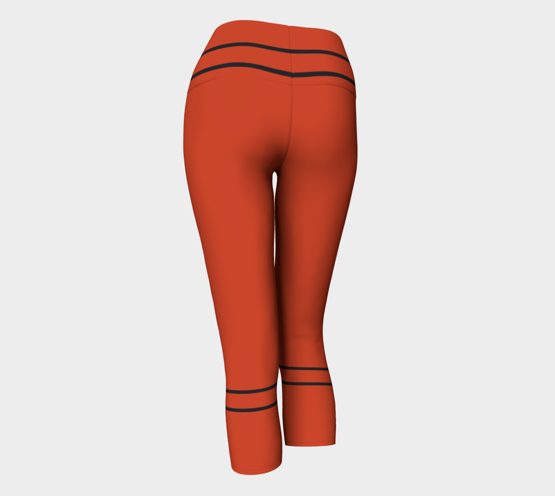 red car yoga capris