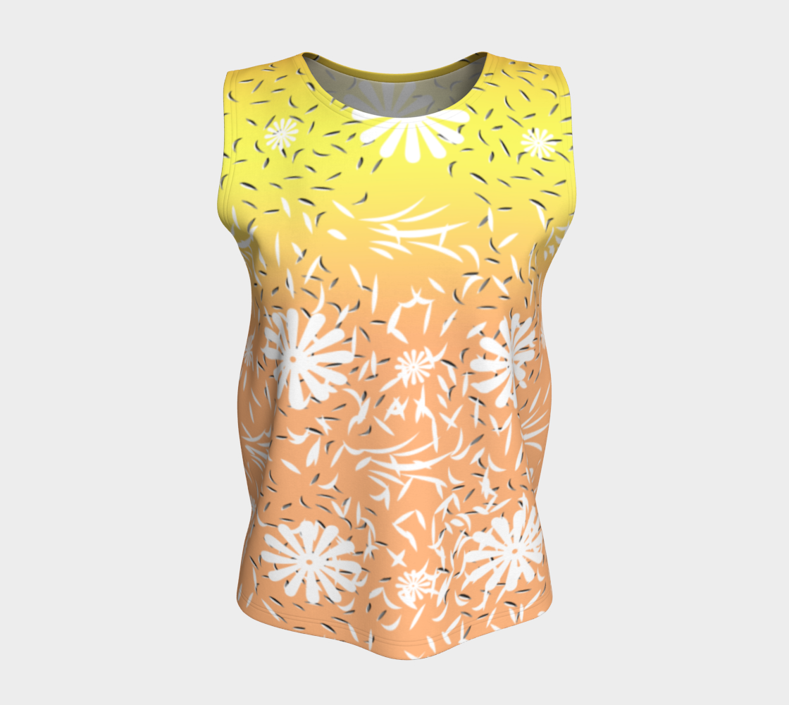 flower power loose tank top