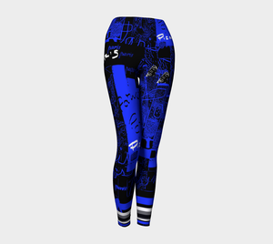 paris blues today yoga leggings