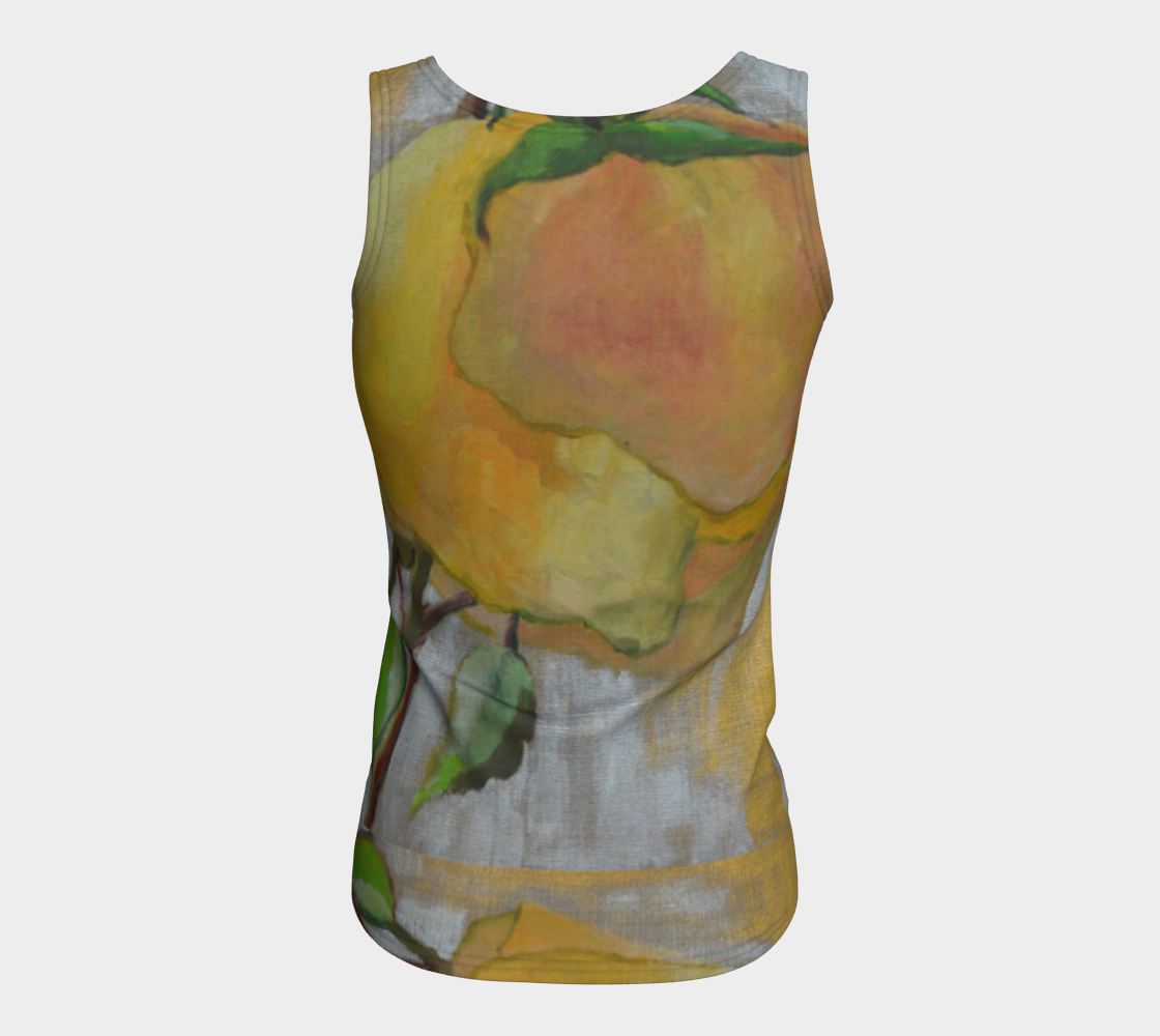 rose yellow fitted tank top