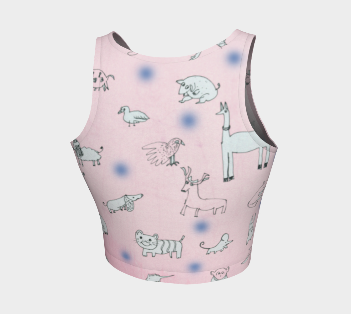 bubble trouble crop top