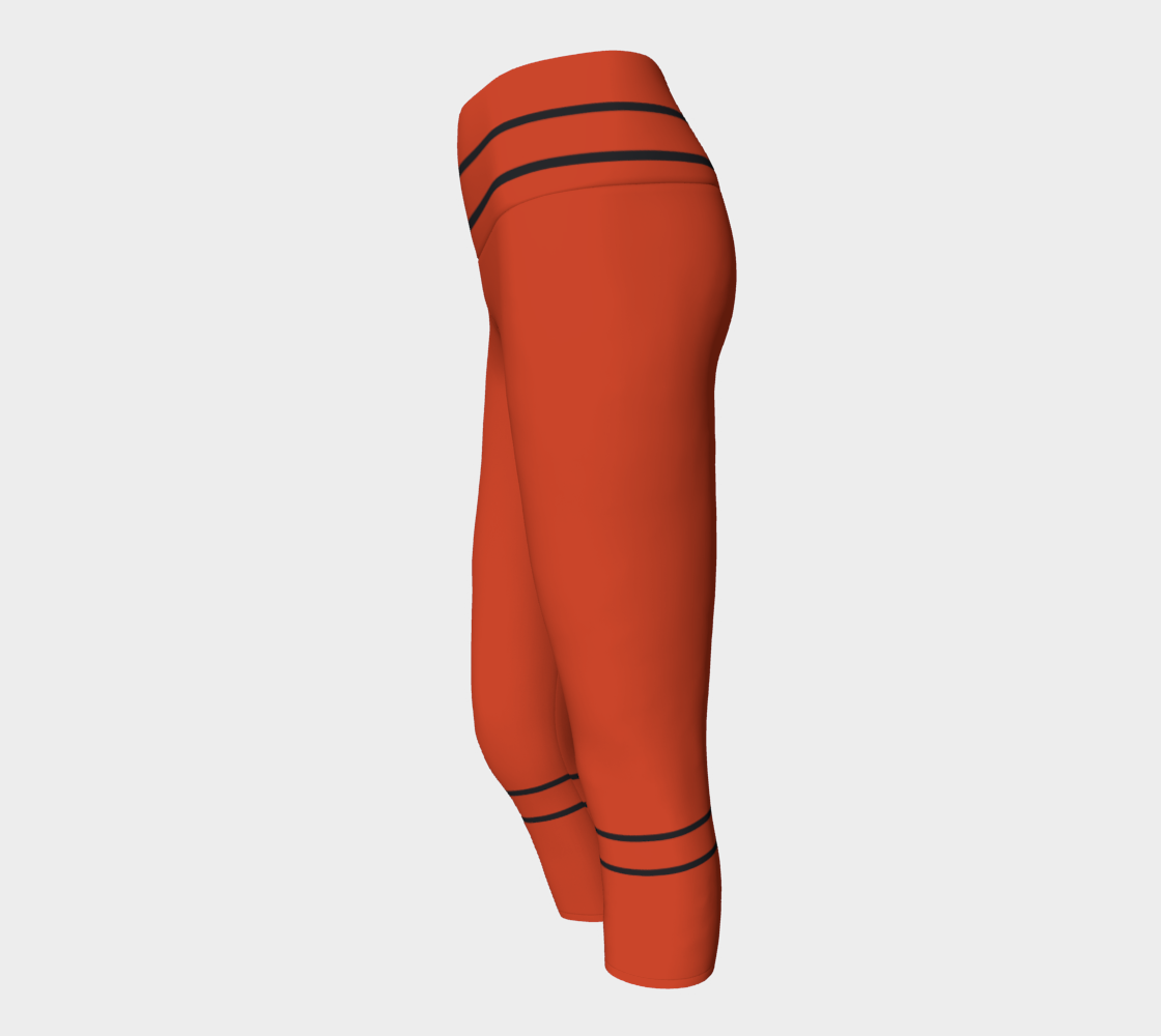 red car yoga capris