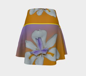 ORCHIDEAS ON FLARE SKIRT 2