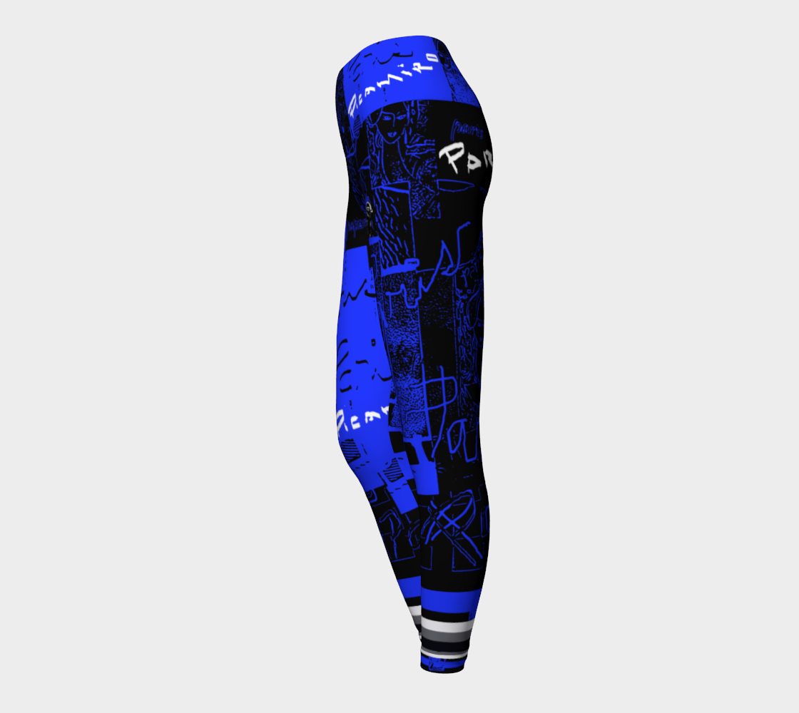 paris blues today yoga leggings