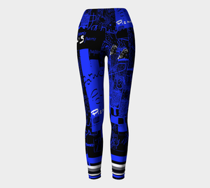 paris blues today yoga leggings