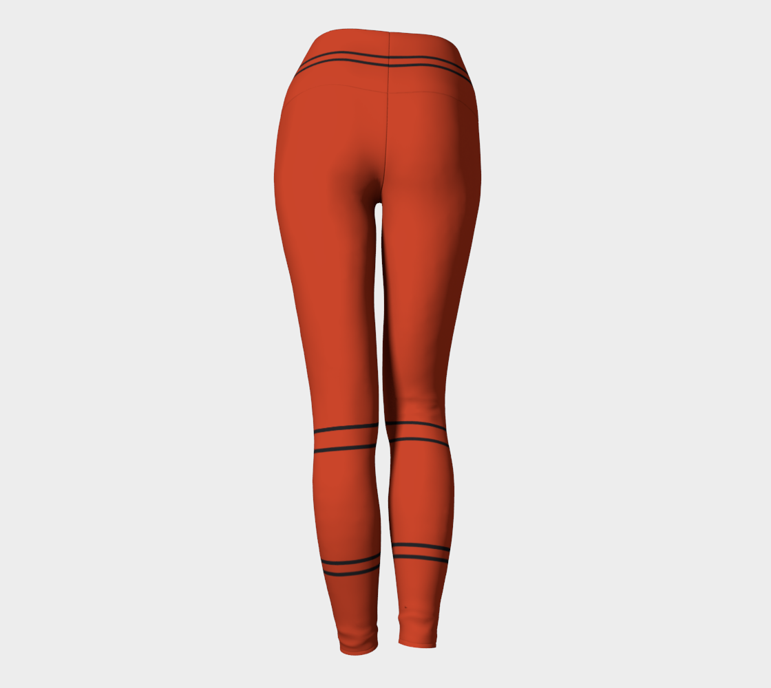 red car yoga leggings