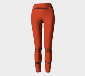 red car yoga leggings